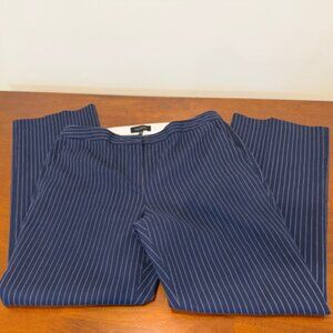 Talbots Pinstripe Blue Pants Size 14 Pre-Owned.